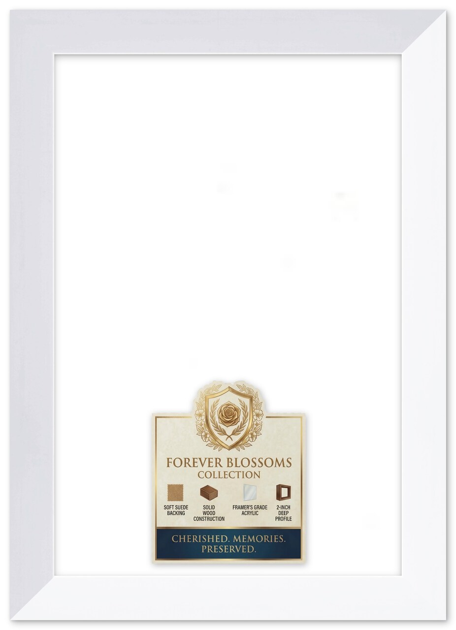 CustomPictureFrames.com Solid Wood Dried Flower Shadowbox - Multiple Frame Colors 10x14 to 10x14 With Suede Lining - Made in the USA Made in the USA